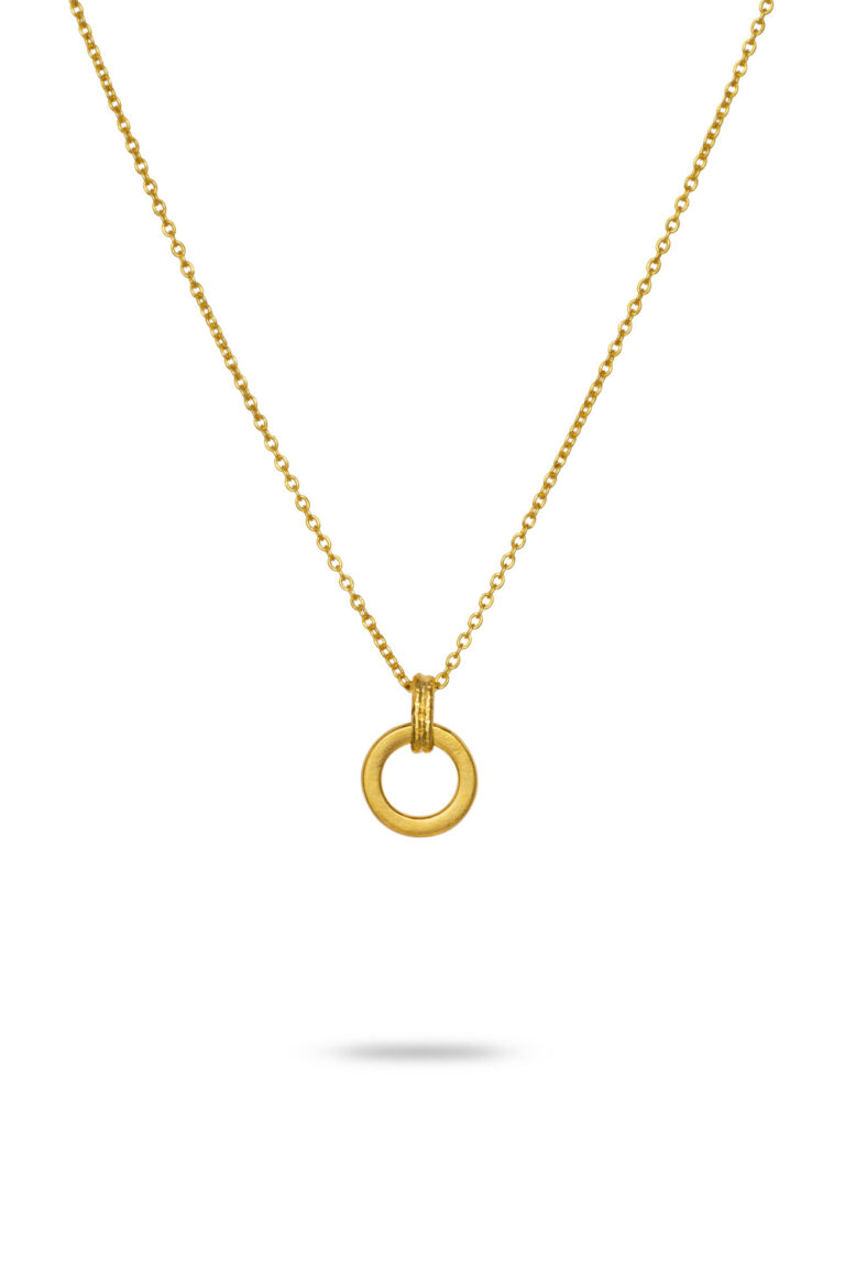Gold Rimini Hoop Necklace