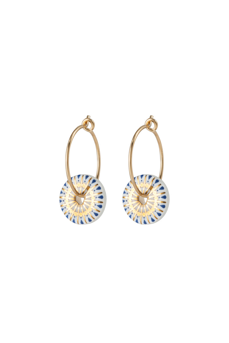 2487 Porcelain White Etta Earrings 1