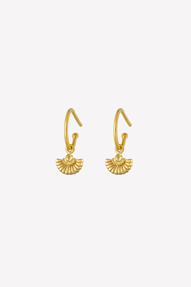 Gold Angel Earring New Background