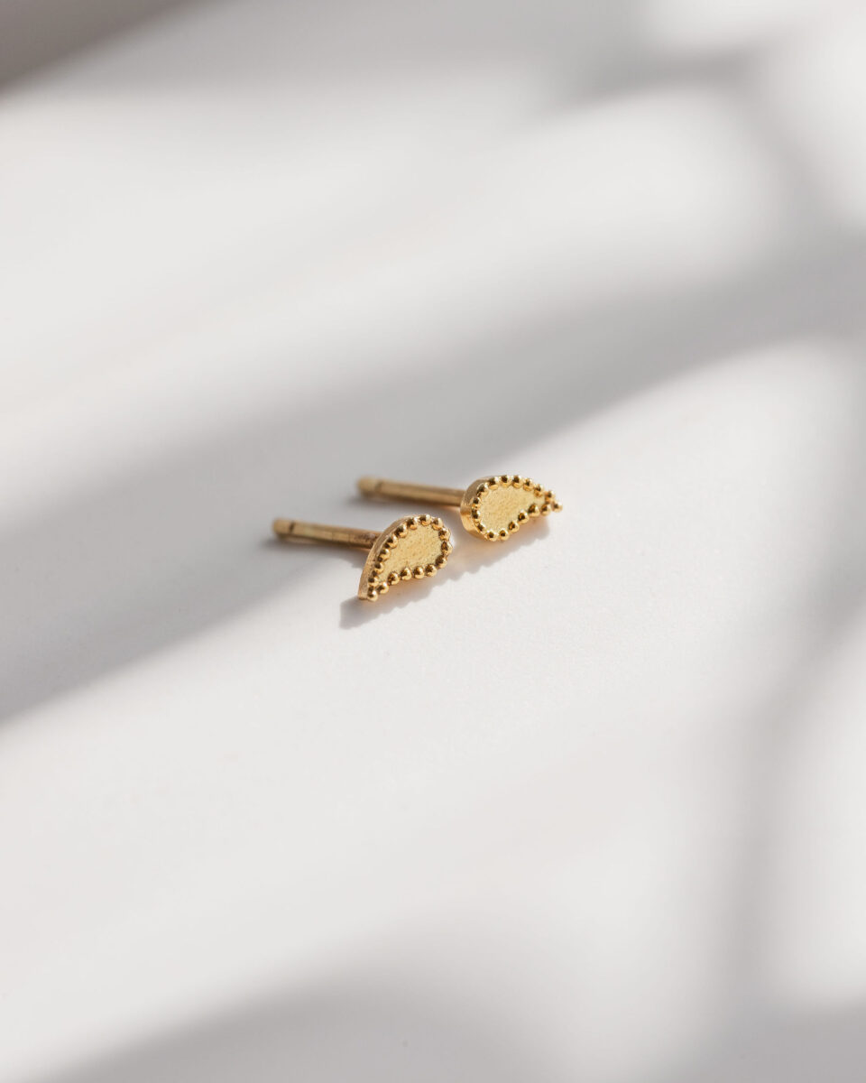 2603 Gold Tiny Yin Studs Lifestyle Websize 1