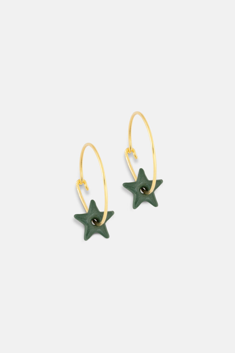 2730 Porcelain Forest Star Gold Earrings Product Websize 1