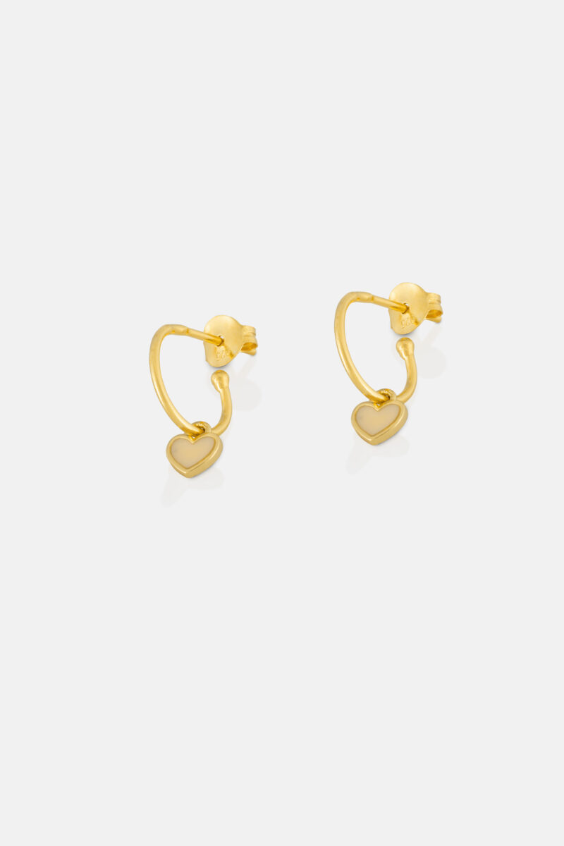 2792 Latte Enamel Heart Earrings Prioduct Web Size 1