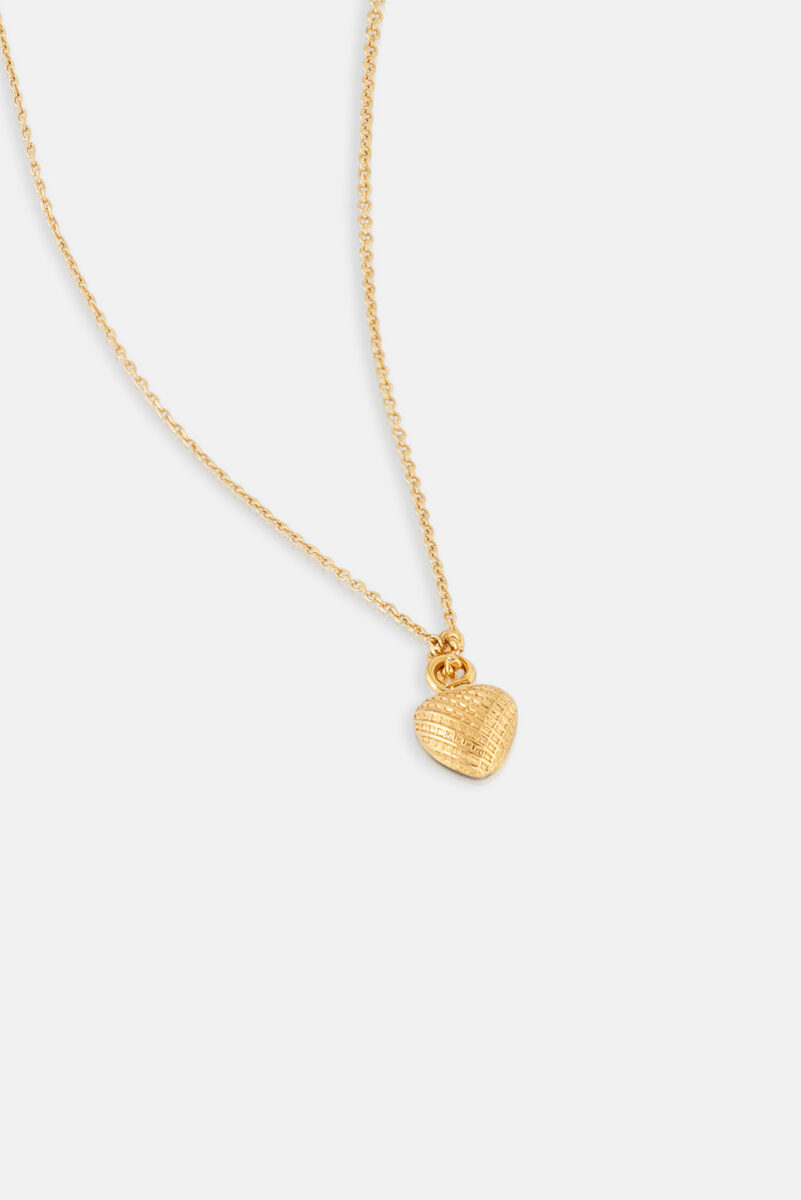 2806 Gold Bubble Heart Necklace Product Websize 1