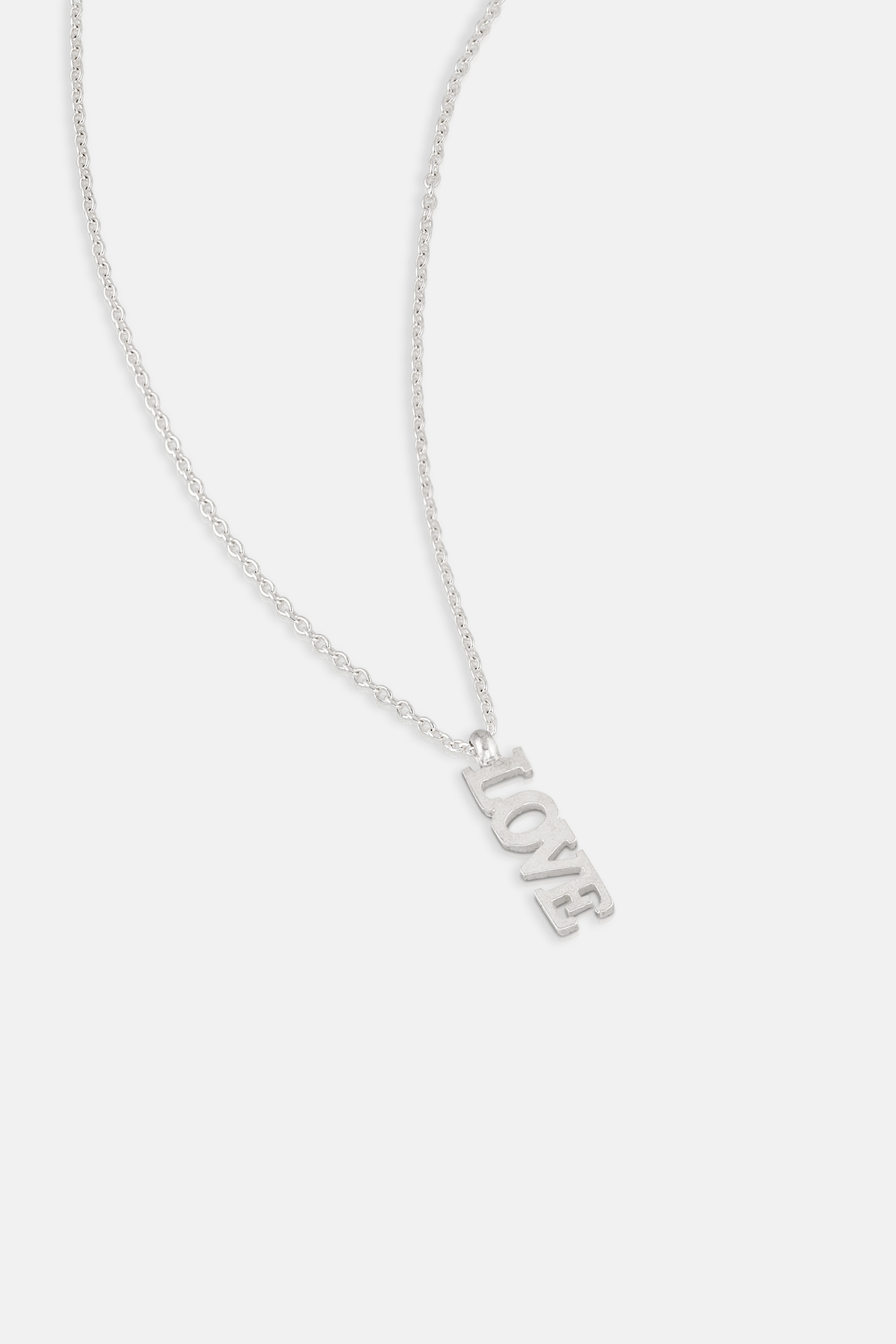 2811 Silver LOVE Necklace Product Websize 1