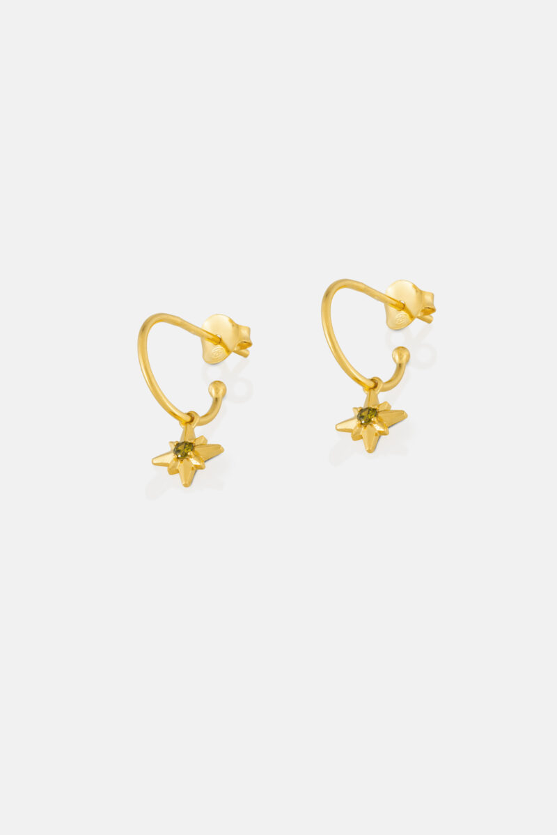 2816 Olive Astrid Gold Hoops Studs Product Web Size 1