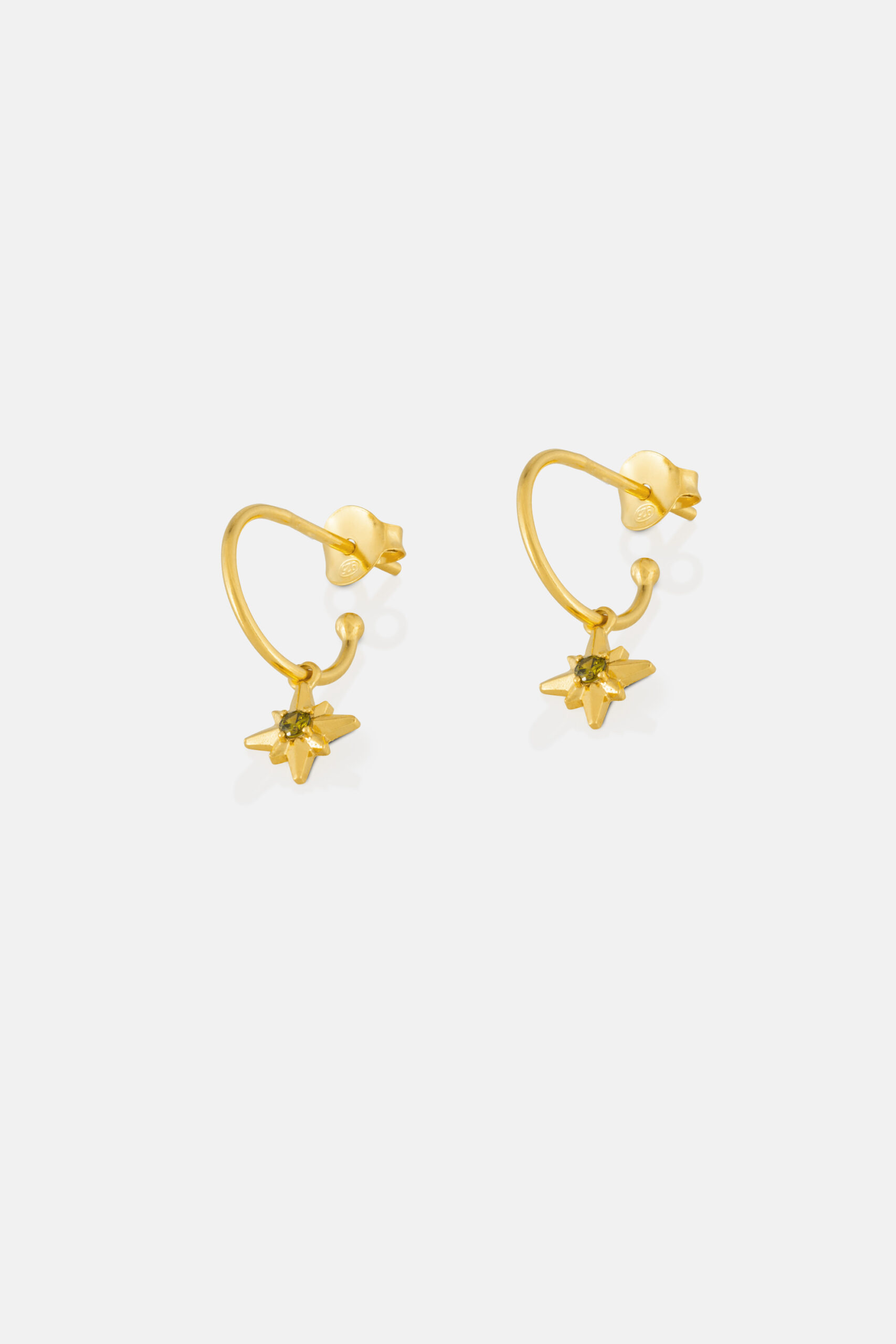 2816 Olive Astrid Gold Hoops Studs Product Web Size 1