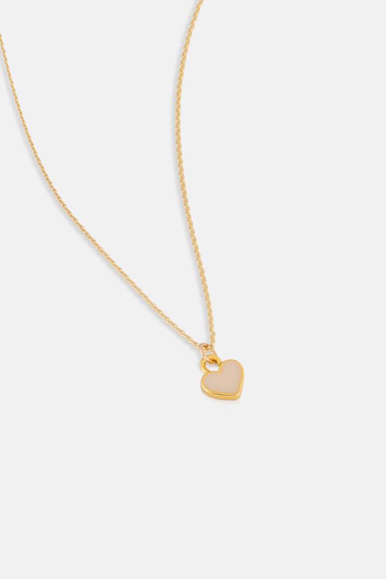 2830 Latte Enamel Heart Necklace Product Web Size 1