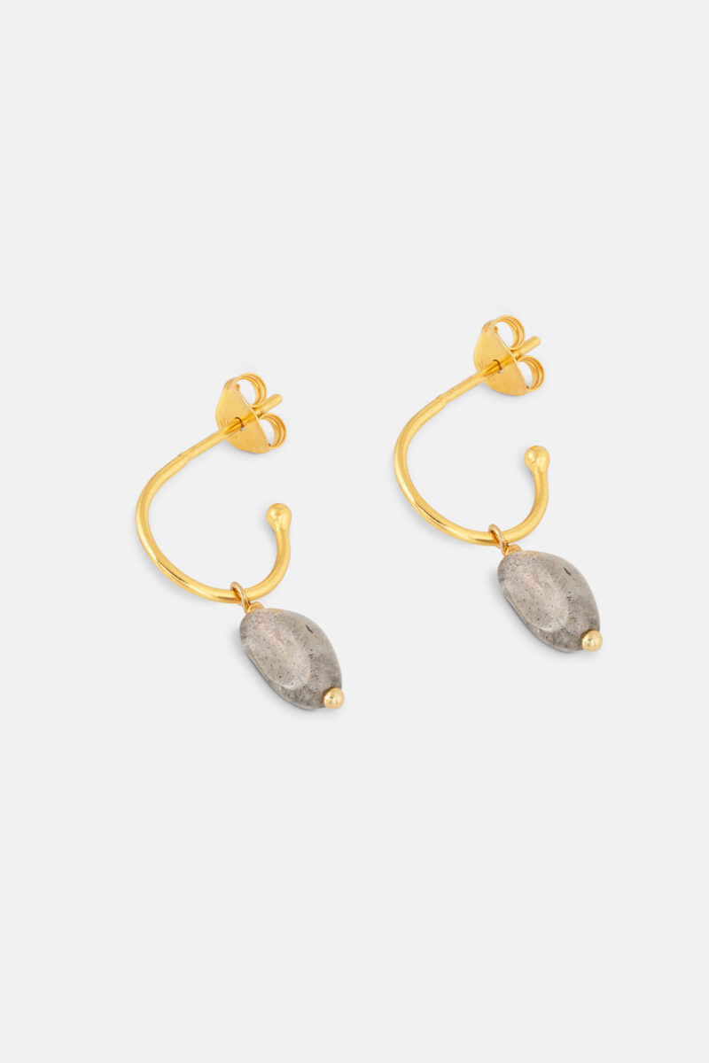 2843 Labrodite Gold Hoop Earrings Product Websize 1