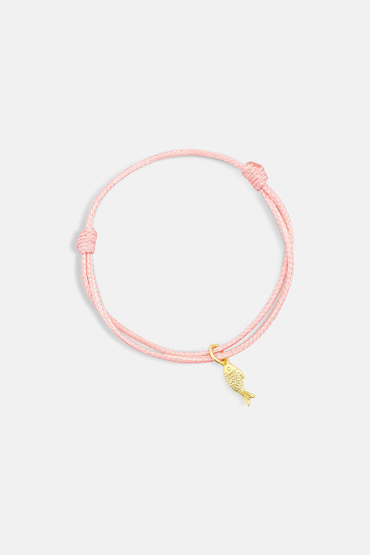 One-and-Eight-SS26-Grey-Ground-Portrait-Images-2938 Pink Fish Cord Slider Bracelet Product1
