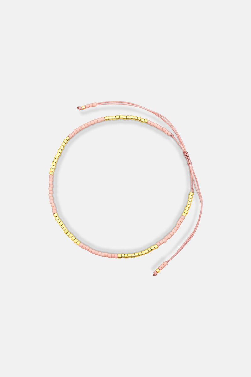 One-and-Eight-SS26-Grey-Ground-Portrait-Images-2944 Pink & Gold Slider Bracelet Product1