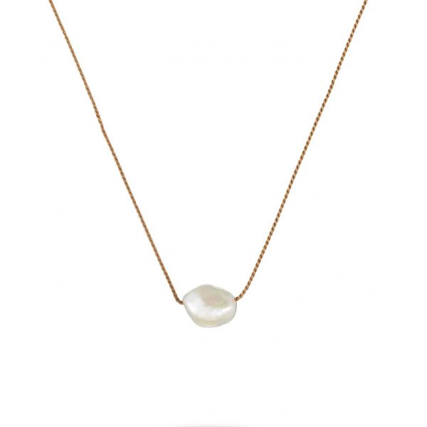 Pearl Gold Cord Necklace