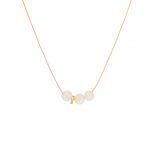 Moonstone Cord Necklace on a white background