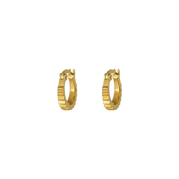2494 Gold Wren Hinged Hoops 1-OneAndEight