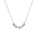 Calming Vibes Lilac Jasper Necklace on white background