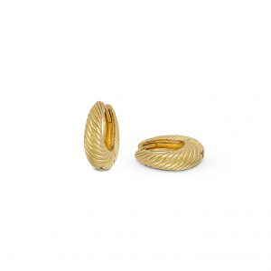 2566 Gold Twist Earrings Product 2