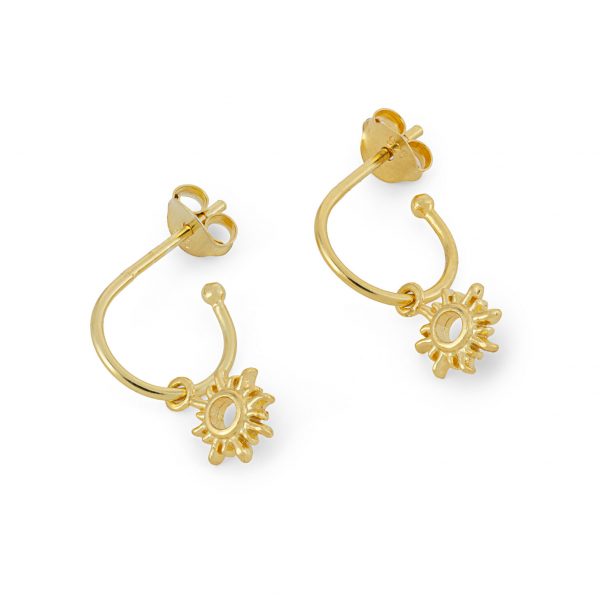 2567 Gold Everyday Ray Earrings Product 1