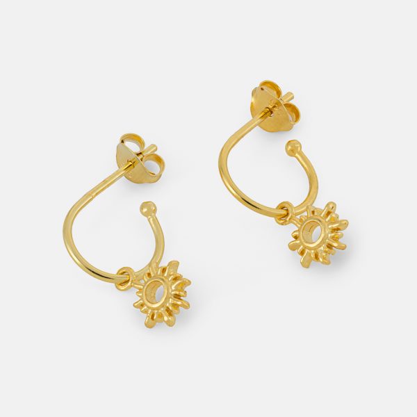 2567 Gold Everyday Ray Earrings Product 1