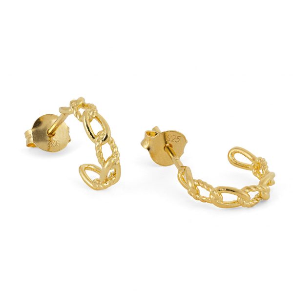 2569 Gold Link Hoops Product 1