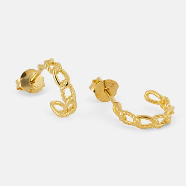 2569 Gold Link Hoops Product 1