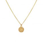 2573 Gold Antique Coin Necklace Product 1