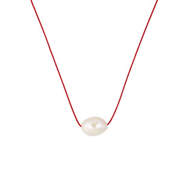 2582 Pearl Red Cord Necklace WebSize 1