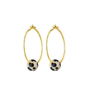 2585 Dalmation Hoop Earrings WebSize 1