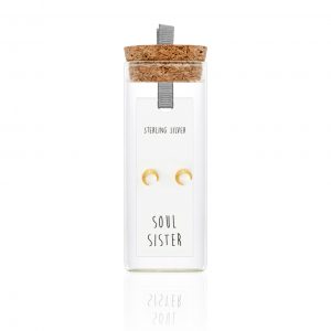 2589 Gold Tiny Crescent Studs Soul Sister Product Bottle