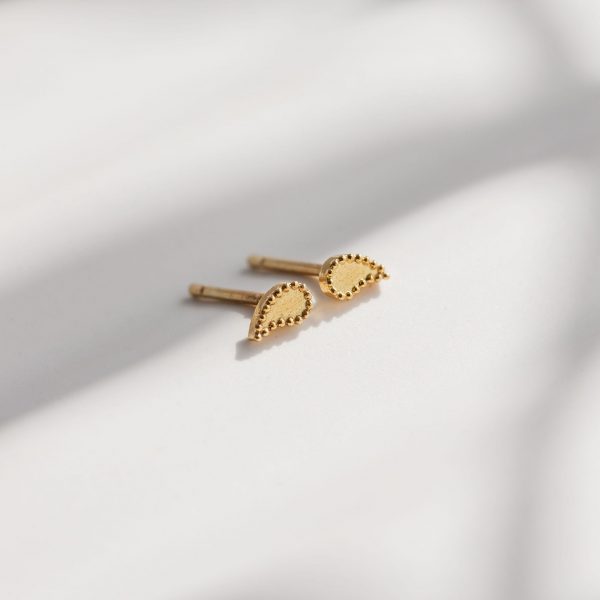 2603 Gold Tiny Yin Studs Lifestyle Websize 1