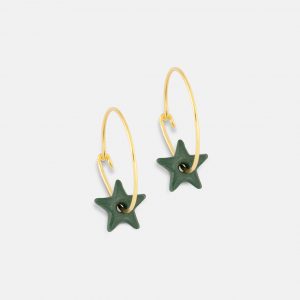 2730 Porcelain Forest Star Gold Earrings Product Websize 1