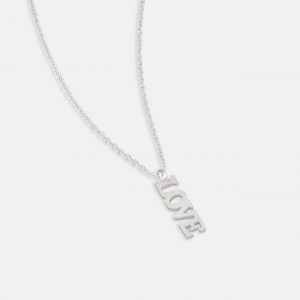 2811 Silver LOVE Necklace Product Websize 1