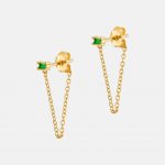 2822 Ilena Emerald Crystal Gold Chain Earrings Product Web Size 1