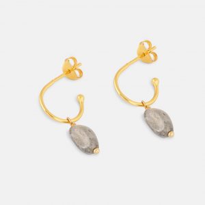 2843 Labrodite Gold Hoop Earrings Product Websize 1