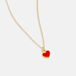 2845 Ruby Enamel Heart Necklace Product Web Size 1