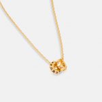 2847 GV Gold Crystal Eternity Hoop Necklace Product Web Size 1