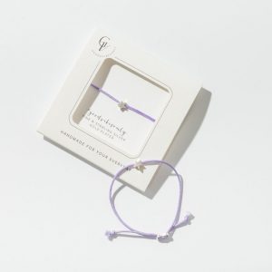 2855 Violet Cord with Silver Star Bracelet Lifestyle Web Size 1