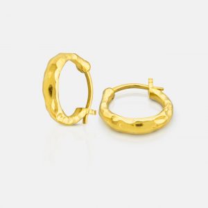2895 Gold Textured Creole Earrings Product Web Size 1