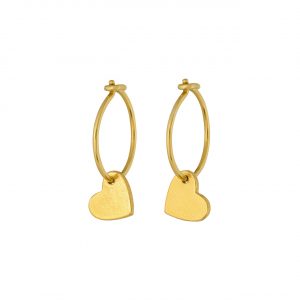 2435 Gold Amor Earrings