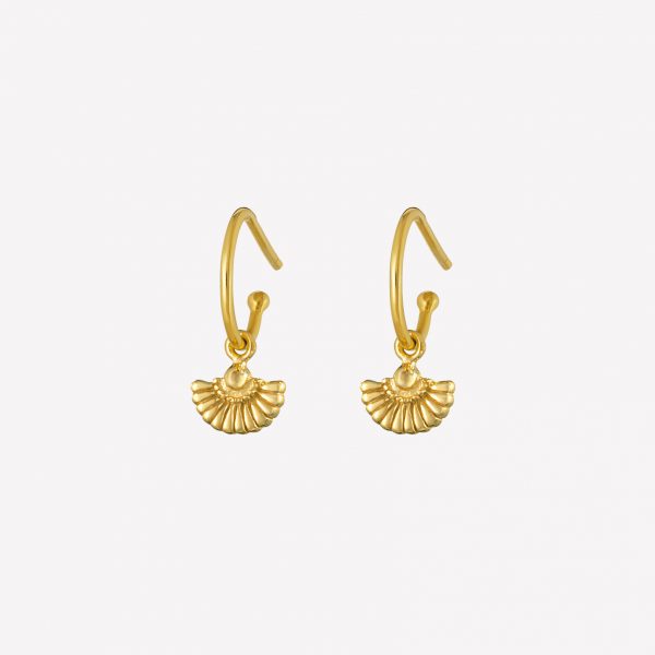 Gold Angel Earring New Background