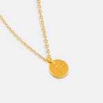 Gold Stamped Letter Disc Necklace Product Web Size 1 copy
