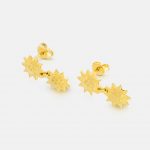 One-and-Eight-SS26-Grey-Ground-Portrait-Images-2896 Gold Apollo Drop Earrings Product1