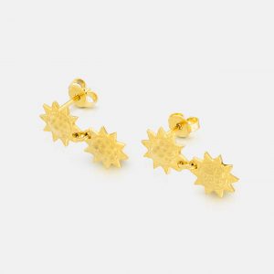 One-and-Eight-SS26-Grey-Ground-Portrait-Images-2896 Gold Apollo Drop Earrings Product1