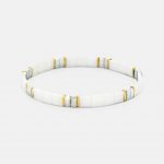 One-and-Eight-SS26-Grey-Ground-Portrait-Images-2940 S&S White Flat Bead Bracelet Product2