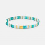 One-and-Eight-SS26-Grey-Ground-Portrait-Images-2941 S&S Blue Multi Flat Bead Bracelet Product2