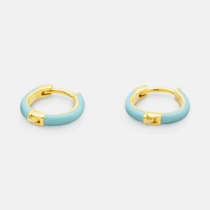 One-and-Eight-SS26-Grey-Ground-Portrait-Images-2947 Sky Blue Enamel Earrings Product1